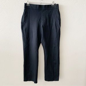 Spanx Black High Rise Career Work Cropped Petite Pull-on Women's Pants LP